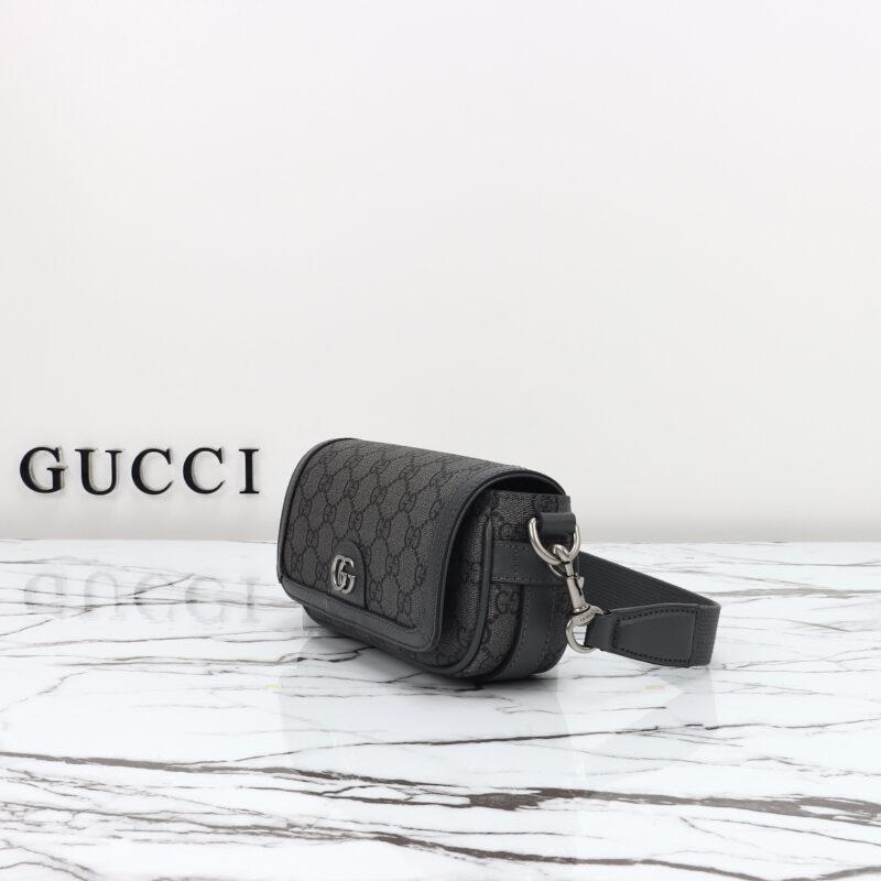 Replica Gucci Ophidia Super Mini Black - authentic-look luxury purse replica