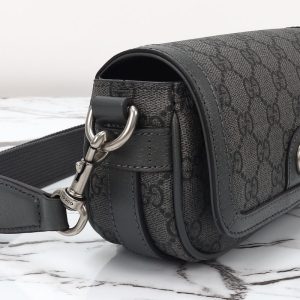 Replica Gucci Ophidia Super Mini Black - authentic-look luxury purse replica