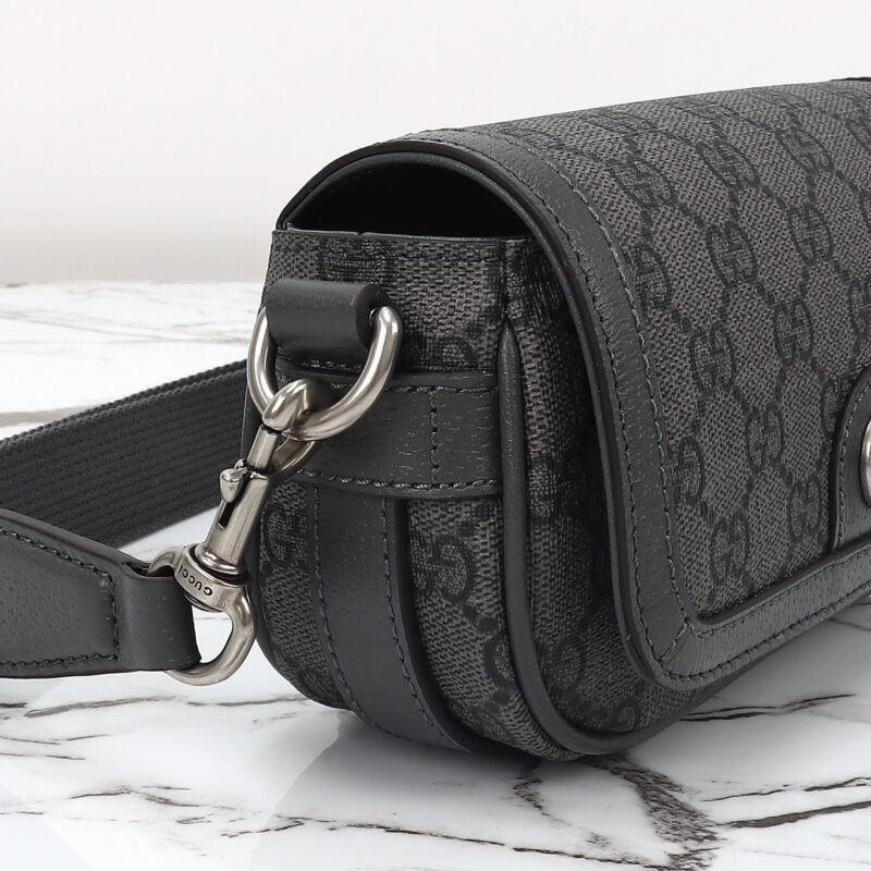 Replica Gucci Ophidia Super Mini Black - authentic-look luxury purse replica