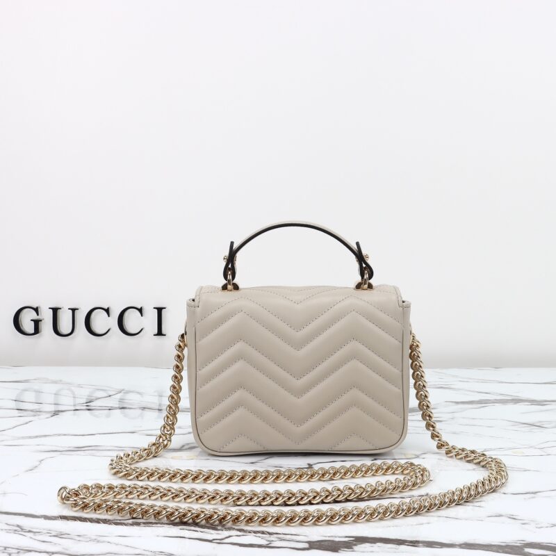 Replica Gucci Marmont Mini Top Handle Beige - best-selling designer handbag dupe