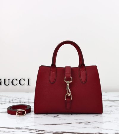 Replica Gucci Jackie Tote Hook Closure Red - best-selling designer handbag dupe