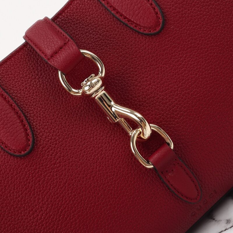 Replica Gucci Jackie Tote Hook Closure Red - premium-grade designer purse dupe