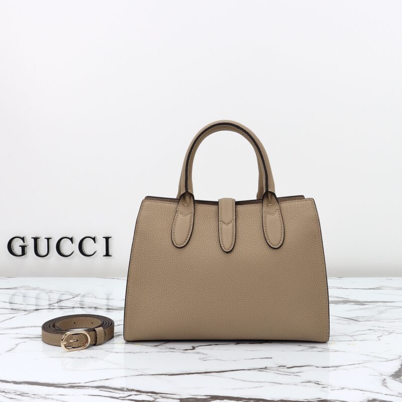 Replica Gucci Jackie Tote Hook Closure Beige - premium 1:1 fake handbag model
