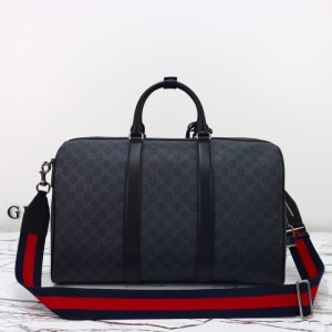 Replica Gucci GG Duffle Bag Black - high-end fake designer purse