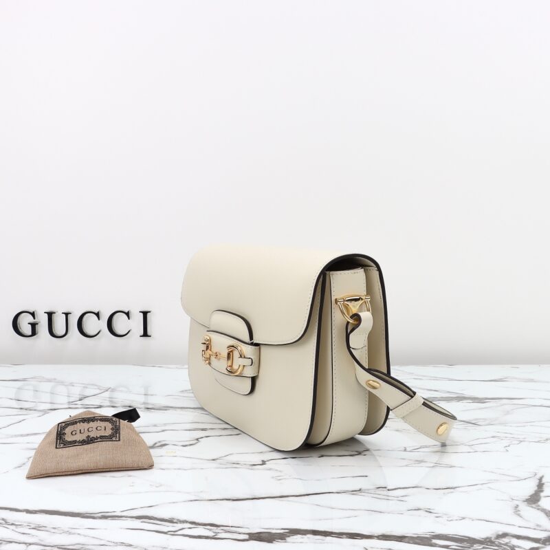 Replica Gucci G 1955 Horsebit White - 1:1 designer replica handbag