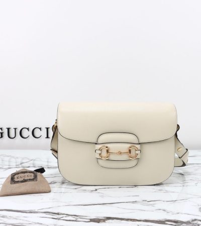 Replica Gucci G 1955 Horsebit White - 1:1 designer replica handbag