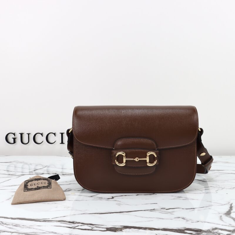 Replica Gucci G 1955 Horsebit Brown - ultra-realistic fake designer tote
