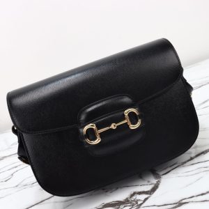 Replica Gucci G 1955 Horsebit Black - near-authentic luxury replica handbag