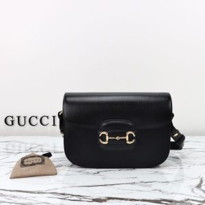 Replica Gucci G 1955 Horsebit Black - best quality luxury bag dupe