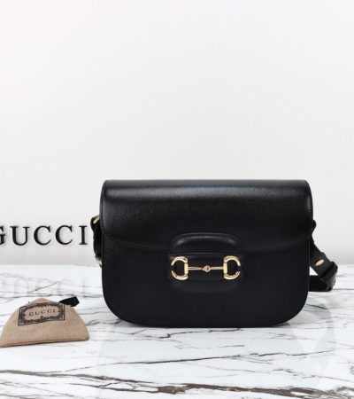 Replica Gucci G 1955 Horsebit Black - best quality luxury bag dupe