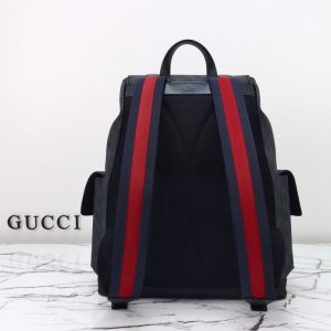 Replica Gucci GG Supreme Backpack Black - near-authentic luxury replica handbag
