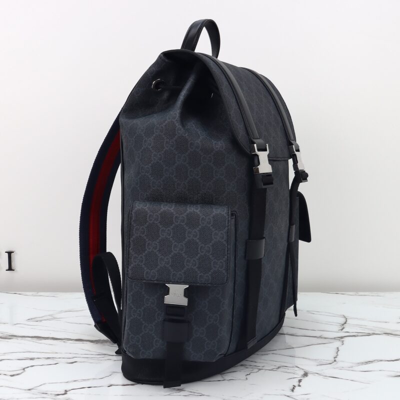 Replica Gucci GG Supreme Backpack Black - ultra-realistic fake designer tote