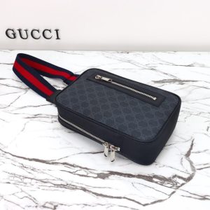 Replica Gucci Supreme Sling Bag Black - 1:1 designer replica handbag