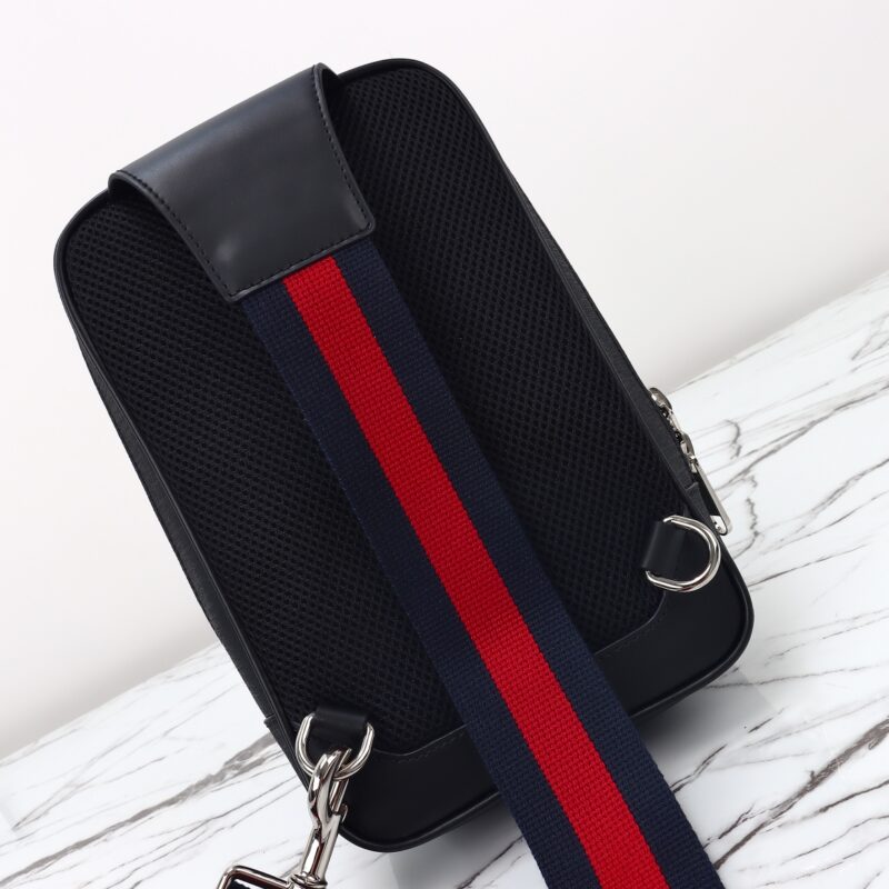 Replica Gucci Supreme Sling Bag Black - best quality luxury bag dupe