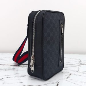Replica Gucci Supreme Sling Bag Black - near-authentic luxury replica handbag