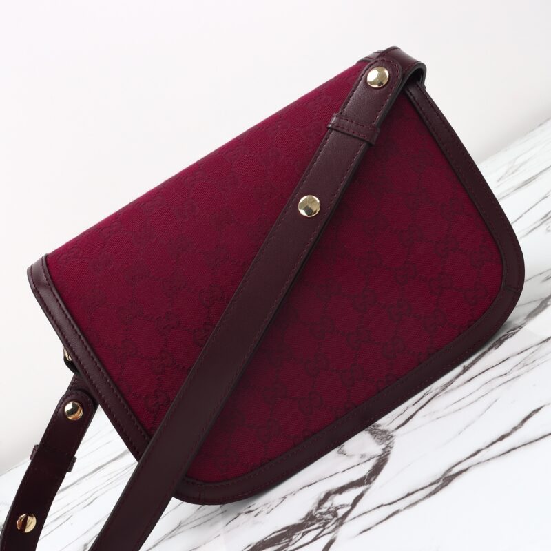 Replica Gucci G 1955 Horsebit Red Denim - high-end fake designer purse