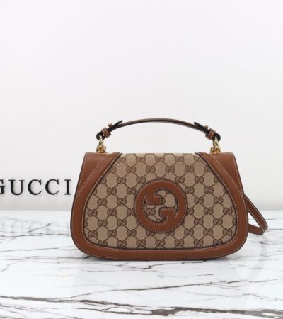 Replica Gucci Blondie Top Handle Brown - near-authentic luxury replica handbag