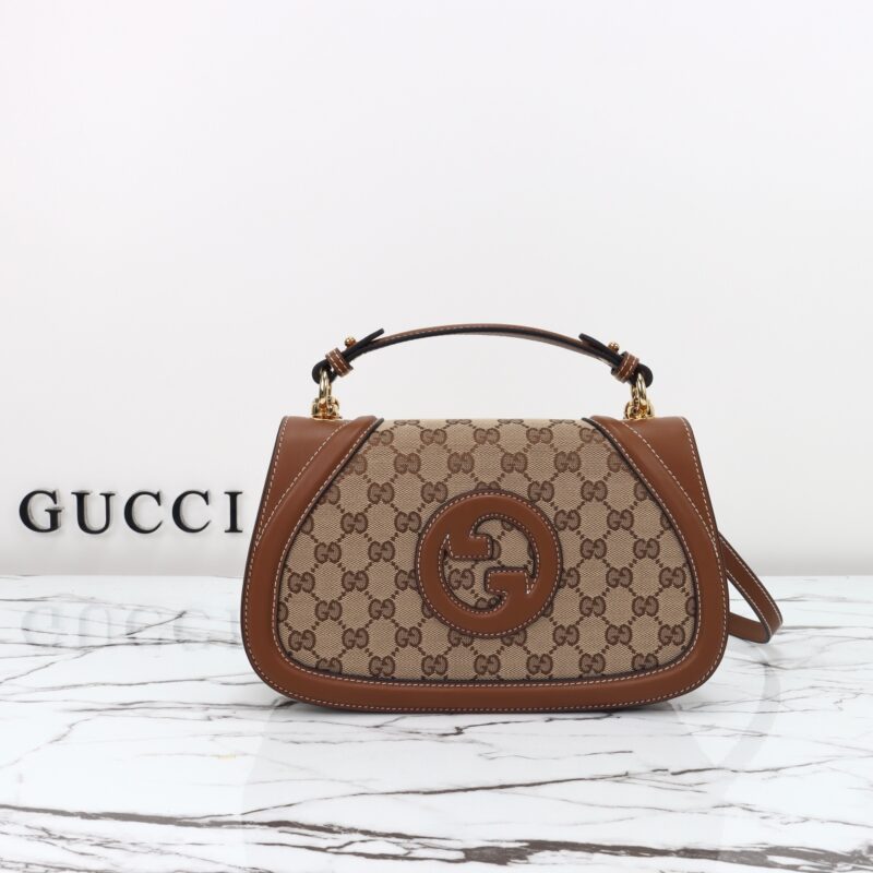 Replica Gucci Blondie Top Handle Brown - near-authentic luxury replica handbag
