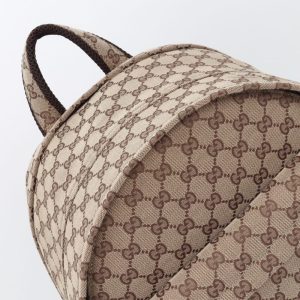 Replica Gucci Backpack GG Canvas Beige - high-end fake designer purse