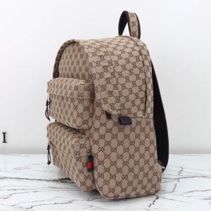 Replica Gucci Backpack GG Canvas Beige - high-quality designer bag clone