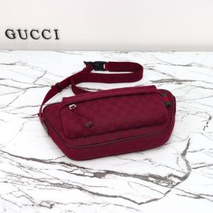 Replica Gucci Small GG Belt Bag Red - realistic designer-inspired fake bag