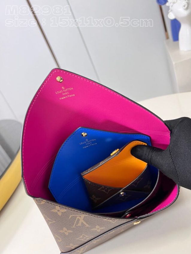 Replica Louis Vuitton Kirigami Pochette Pouch Brown - 1:1 designer replica handbag