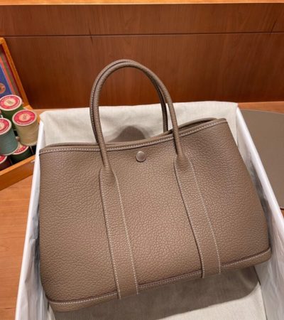 Replica Hermes Garden Party 30cm Etoupe - high-accuracy replica luxury purse