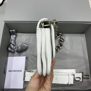 Replica Balenciaga Small BB White - realistic designer-inspired fake bag