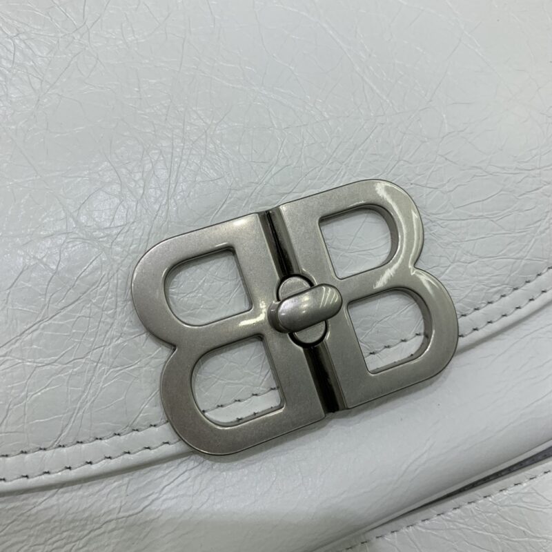 Replica Balenciaga Small BB White - realistic designer-inspired fake bag