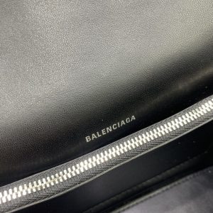 Replica Balenciaga Crush Small Black Silver - high-quality designer bag clone