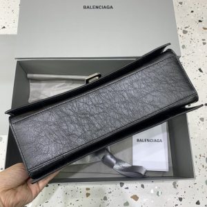 Replica Balenciaga Crush Large Black Silver - top-rated replica designer bag