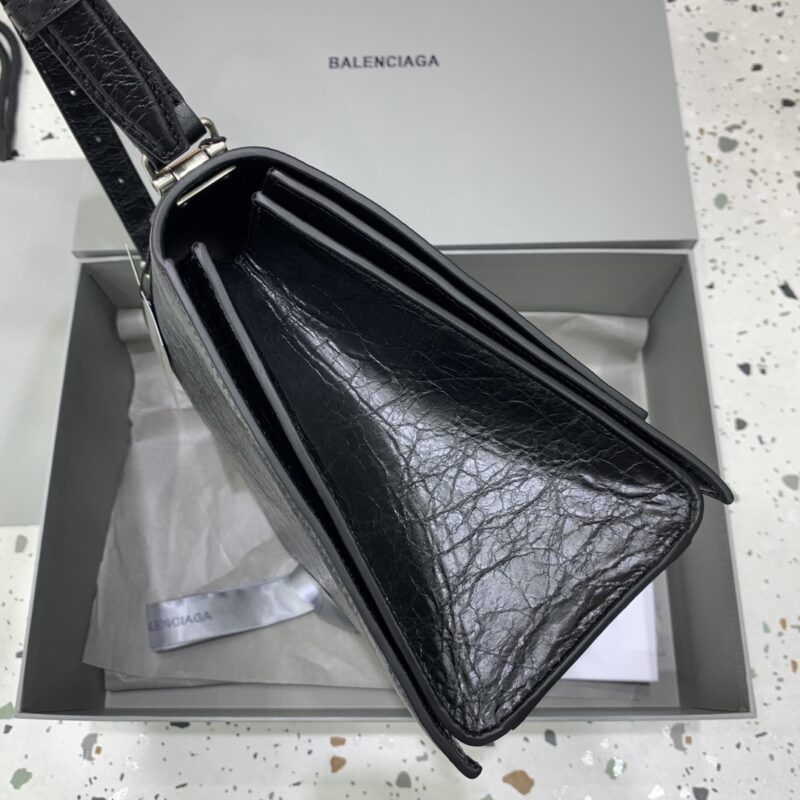 Replica Balenciaga Crush Large Black Silver - best-selling designer handbag dupe
