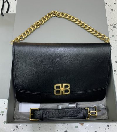 Replica Balenciaga Large BB Black - best quality luxury bag dupe