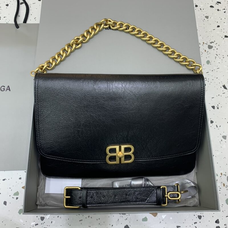 Replica Balenciaga Large BB Black - best quality luxury bag dupe