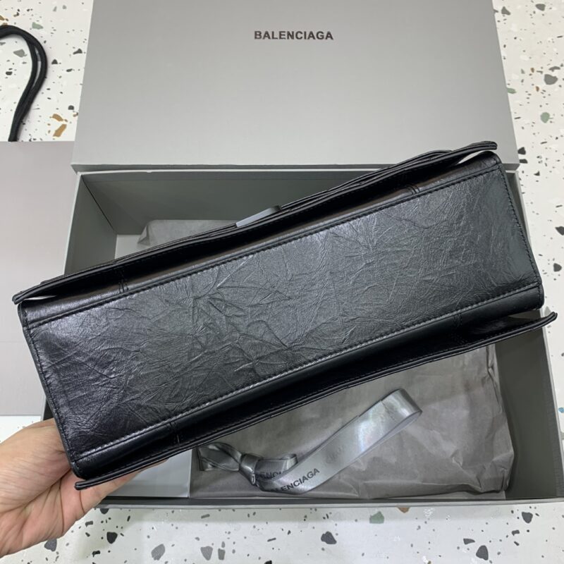 Replica Balenciaga Crush Large Full Black - premium 1:1 fake handbag model
