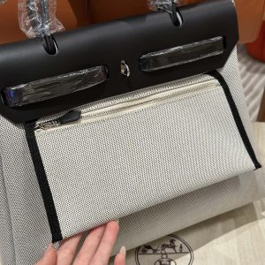 Replica Hermes Herbag 31cm Circuit Black - top-tier luxury replica shoulder bag