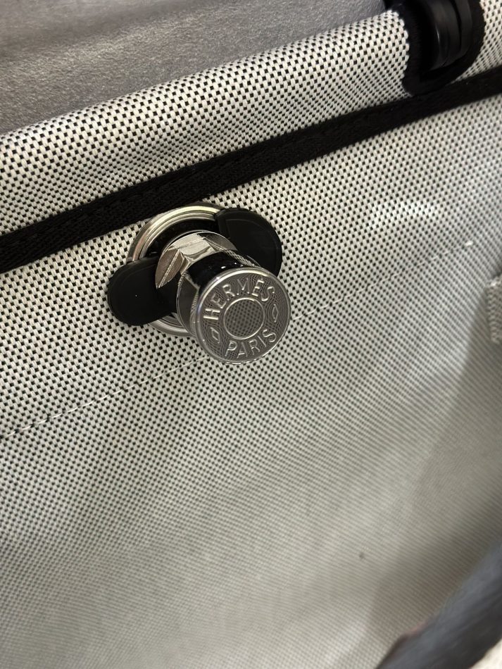 Replica Hermes Herbag 31cm Circuit Black - premium 1:1 fake handbag model