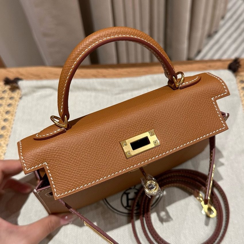 Replica Hermes Kelly Brown Epsom Gold - high-quality designer bag clone