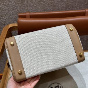 Replica Hermes Top Quality Replica Bag ShopChai Brown - premium 1:1 fake handbag model