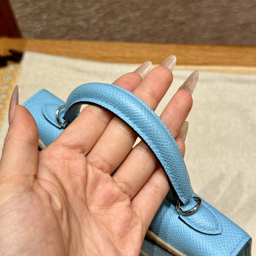 Replica Hermes Kelly Celeste Epsom - realistic designer-inspired fake bag