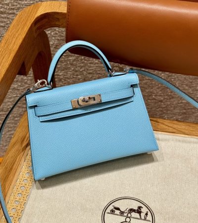 Replica Hermes Kelly Celeste Epsom - top-rated replica designer bag
