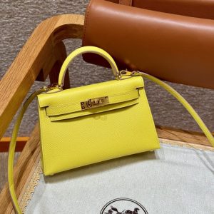 Replica Hermes Kelly Lime - near-authentic luxury replica handbag