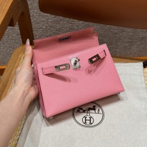 Replica Hermes Kelly Rose Confetti - 1:1 designer replica handbag