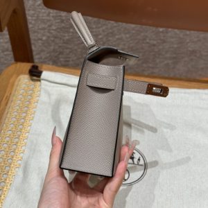 Replica Hermes Kelly Gris Asphalte - premium 1:1 fake handbag model