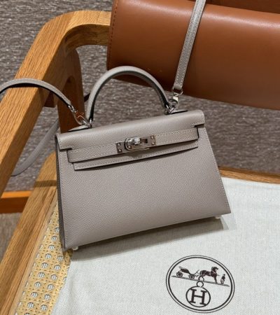 Replica Hermes Kelly Gris Asphalte - high-end fake designer purse