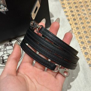 Replica Hermes Kelly Black Epsom Silver - authentic-look luxury purse replica