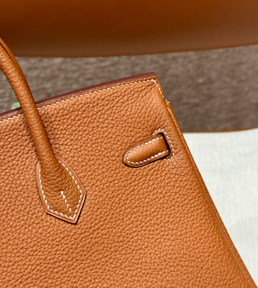 Replica Hermes Top Quality Replica Bag ShopBrown Gold Togo - ultra-realistic fake designer tote