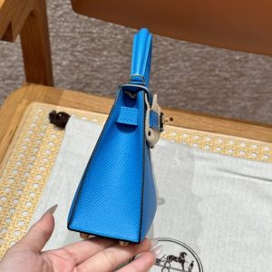 Replica Hermes Kelly Blue Fruda Epsom - 1:1 designer replica handbag