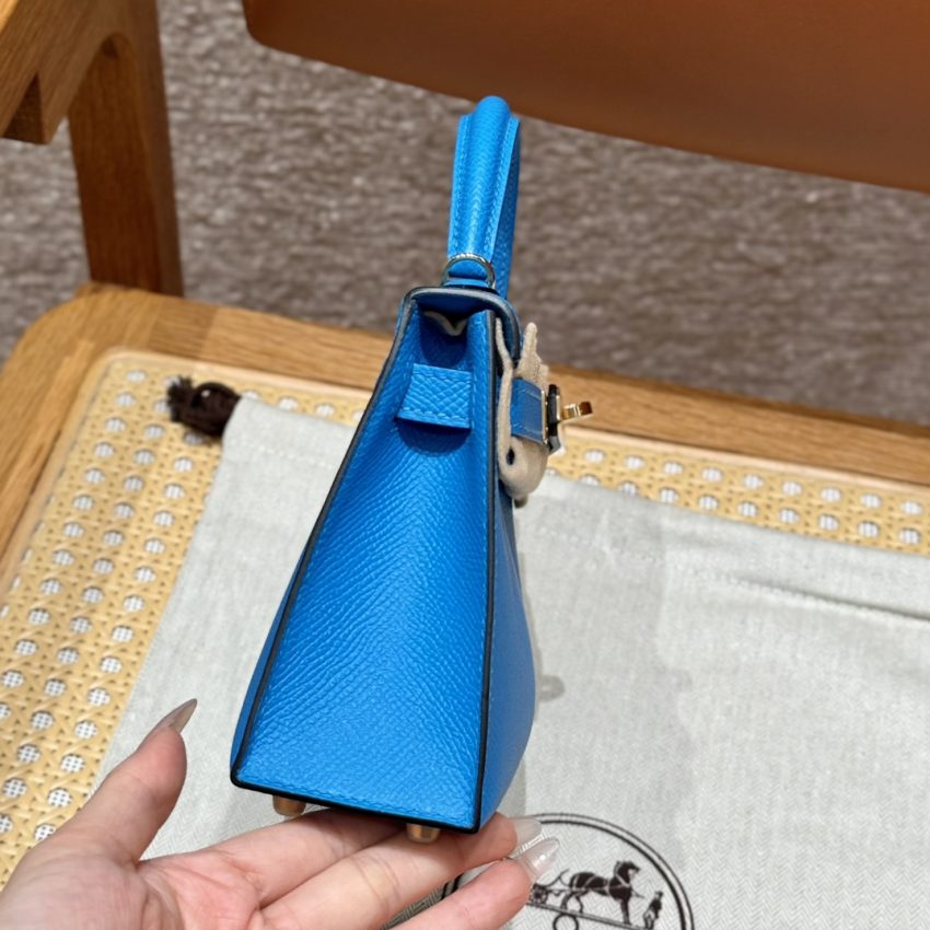 Replica Hermes Kelly Blue Fruda Epsom - 1:1 designer replica handbag