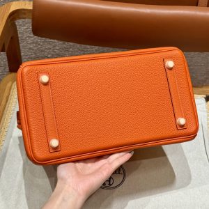 Replica Hermes Top Quality Replica Bag ShopOrange Togo Gold - authentic-look luxury purse replica